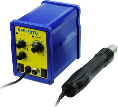 Stacion ajri të nxehtë me hekur saldimi Baku BK-878, 750W, 220V, blu
