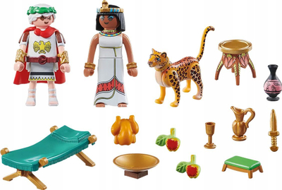 Set figurash Playmobil Asterix Caesar and Cleopatra 71270, 28 pjesë, për fëmijë 5+