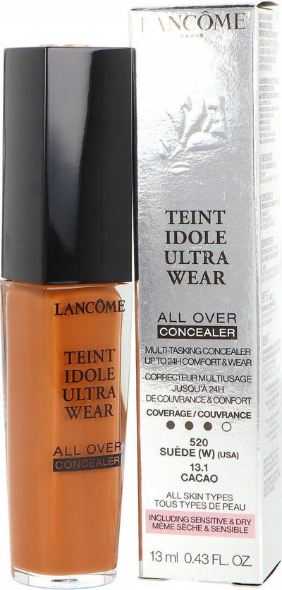 Korrektor Lancome Teint Idole Ultra Wear All-Over, mbulim i plotë, duket natyral në lëkurë
