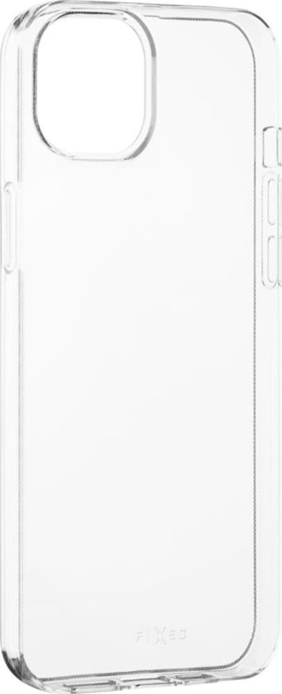 Kapak telefoni FIXED Slim AntiUV për iPhone 15 Plus, TPU i butë, kundër nxirjes, transparent