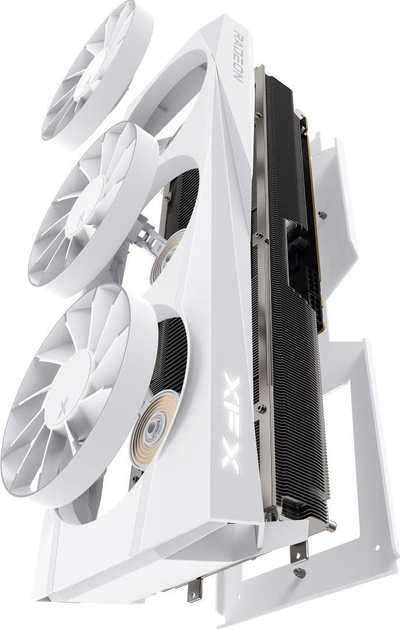 Kartë grafike XFX Radeon RX 9070 XT Quicksilver, 16GB GDDR6, PCIe 5.0, e bardhë