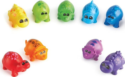 Set lodrash edukative Learning Resources Snap n Learn Dinos, 18 copa, për kalamaj 2+, shumëngjyrësh
