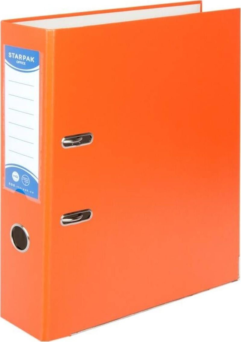 Dosje unazore Starpak Binder A4, shpinë 75mm, skaje metalike, rozë
