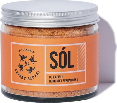 Kripe banjo Mydlarnia Cztery Szpaki Sol, rokitnik edhe bergamot, 320g, portokall