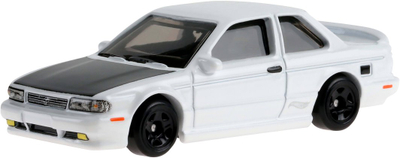 Makina lodër Mattel Hot Wheels Silver Series GDG44, shkalla 1:64, metal plastike, e bardhë me kapak të zi