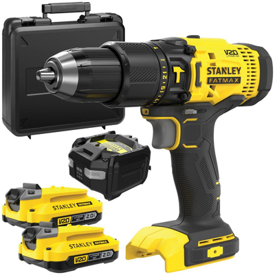 Set mjetesh Stanley FATMAX V20 SFMCD711D2K SFMCH900, 18V, 2x 2Ah, me kuti