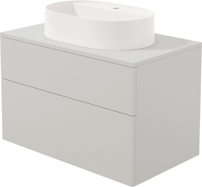 Kabinet lavamani DEANTE SDKB8SAU6B, 55x35 cm, lavaman graniti, ngjyrë alabastër dhe cashmere