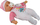 Кукла бебе Leantoys Baby Doll, со звук, со додатоци, розова и бела