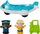 Set lodrash Fisher-Price Little People Everyday Adventures Airport, aeroplan lodër, 3 pjesë lojërash, shumëngjyrësh