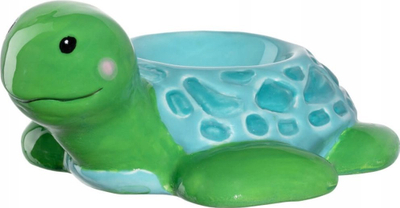 Mbajtëse veze Leonardo Adventure Turtle, qeramike, për fëmijë, jeshile blu