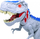 Lodër dinosauri Dragon-i Toys Mighty Megasaur Megahunter T-Rex, me drita dhe zë, gri me blu