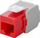 Modul Keystone Wentronic Goobay CAT 6a RJ45, UTP, 500MHz, bardh e kuqe