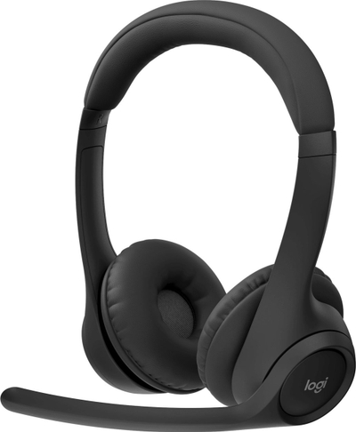 Kufje wireless Logitech Zone 305, Bluetooth, me mikrofon që ul zhurmat, të zeza