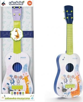 Играчка гитара Аскато укулеле, 60 cm, пластична, зелена