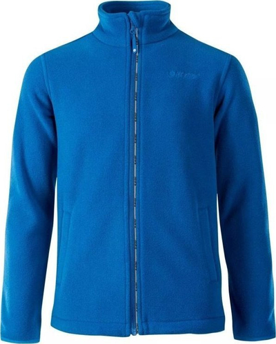 Xhaketë për kalamaj fleece Hi-Tec Nader JRB, 100% poliester, me zinxhir, blu