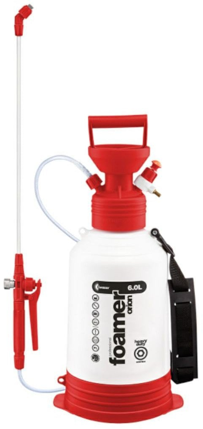 Shkumëzues presioni Kwazar Super Air Foamer HD Acid Line, 6L, për kimikate acidike, i bardhë kuqe