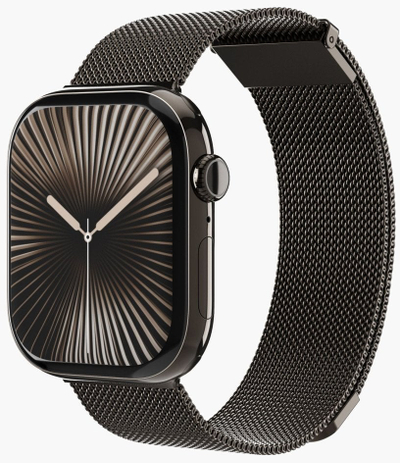 Rrip ore Vonmählen Milanese Loop 2 për Apple Watch, çelik inox, 44 45 46 49mm, gri