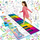 Tapet muzikor për kërcim Rainbow Keyboard Playmat, 181 x 74 cm, shumëngjyrësh