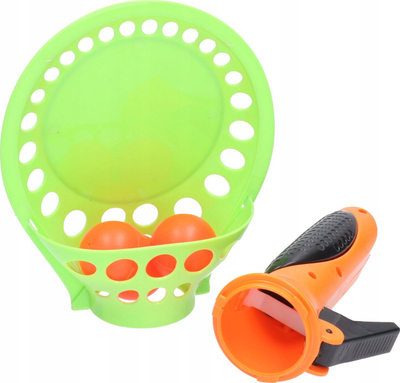 Lojë kapje topi Sport Toys 782816, set me 2 hedhëse, 3 topa, shumëngjyrëshe
