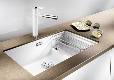 Lavaman kuzhine Blanco Subline 700 U Level, SILGRANIT, 70 cm, i bardhë