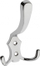 Grepa muri GTV Cast Hook Hat, metal krom, argjendtë