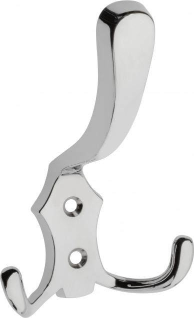 Grepa muri GTV Cast Hook Hat, metal krom, argjendtë