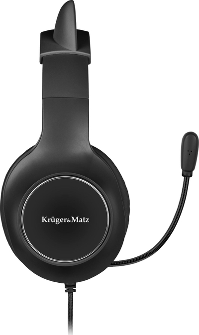 Kufje gaming për kalamaj Kruger&amp;Matz KM0659, me mikrofon, me kabllo 2.2 m, të zeza