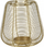 Mbajtëse qiriri Home Styling Collection, për tealight, metal 21cm, e artë
