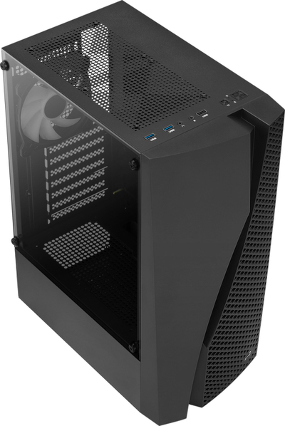 Kasë Aerocool Wave v3 Midi-Tower, e zezë
