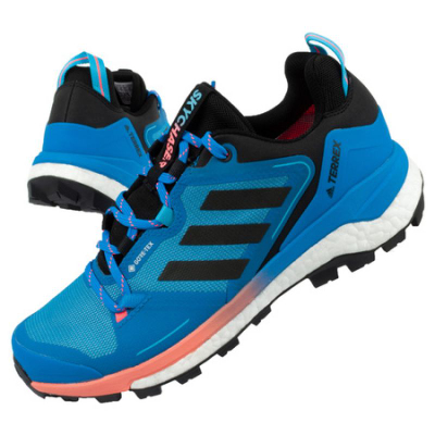 Këpucë jashtë Adidas Terrex Skychaser M GZ0321, Gore Tex, taban Continental, blu