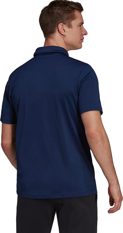 Bluzë polo Adidas Entrada 22 M H57487 për burra, me teknologji Aeroready, blu navy