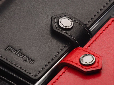 Portofol Pularys EASY WALLET for AirTag, lëkurë natyrale, për Apple AirTag, i zi