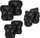 Set mbrojtës Nils Extreme H320 Gold, madhësia S, për patina dhe skateboard, i zi me ari