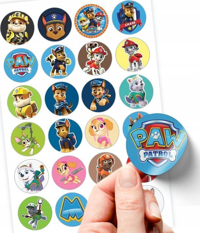 Set vula vizatimi Multiprint Paw Patrol për goca, 3 copë, me ngjitëse, shumëngjyrësh
