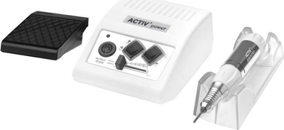 Freza për thonj Activeshop Activ Power JD500, 35 000 RPM, për manikyr dhe pedikyr, e bardhë