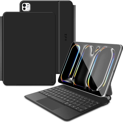Këllëf me tastierë Tech-Protect SmartCase Magnetic, për iPad Pro 11" gjenerata 5 dhe 6 2024-2025, Bluetooth, i zi