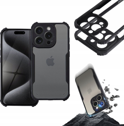 Mbulesë telefoni Xiaomi Redmi Note 13 Pro 5G, kundër goditjeve, transparente, e zezë