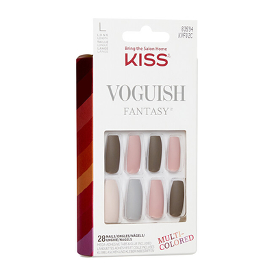 Thonj artificialë KISS Voguish Fantasy Nails Chillout, 28 copë
