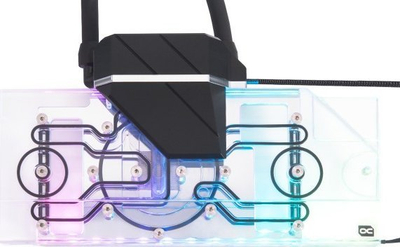Sistem ftohje me ujë për GPU Alphacool Eiswolf 2, 360mm AIO, për RTX 3080/3090 Ventus, me backplate edhe me RGB