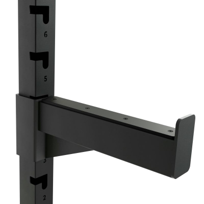Half rack force VirtuFit HR100, stacion për squat dhe bench, me shufër për pull up, i zi