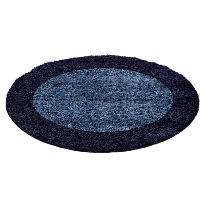 Tapet Ayyildiz Cindy Round, polipropilen, rreth, blu