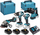 Set veglash pa kabllo Makita DLX4196JX1, 18V, 3x 5Ah, kaltër e zezë
