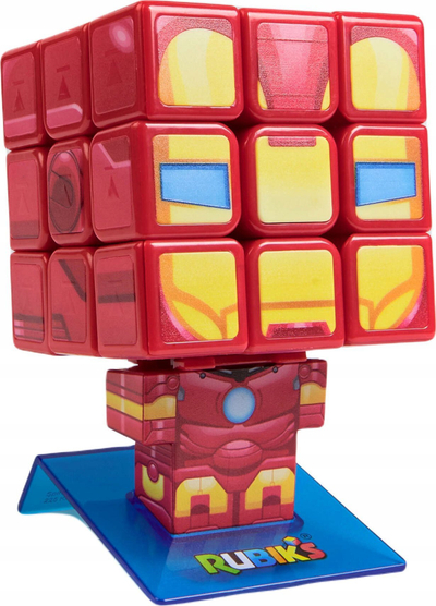 Kubi Rubik Spin Master Rubiks Cubers 3x3, figurë Iron Man, shumëngjyrësh