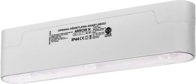 Dritë emergjente AWEX Arrow N ECO, LED 3 x 1W, 1 orë, e bardhë