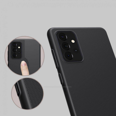 Mbështjellëse Etui Nillkin Frosted për Samsung Galaxy A72 5G / 4G, universale, e zezë