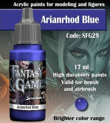 Bojë akrilike Fantasy &amp; Games Arianrhod Blue, 17ml, blu e errët
