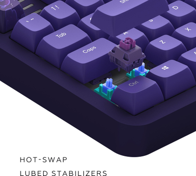 Tastierë mekanike gaming Dark Project ALU87B Celestial, 80%, RGB, e zezë