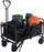Karrocë palosëse kopshti Foldable Garden Beach, 120L, kapacitet 80 kg, e zezë