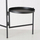 Stativ për lule Boltze Metal Flower Stand, me 3 kate, 68cm, i zi mat