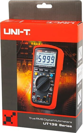 Multimetër digjital Blow UNI-T UT139B, AC/DC, LCD me ndriçim, i kuq